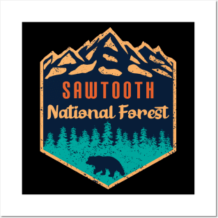 Sawtooth national forest Posters and Art